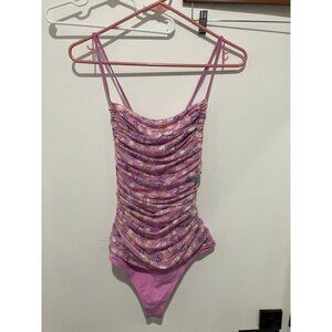 Free People Intimately Women's Milkshake Butterfly Mesh Bodysuit, Purple, Medium
